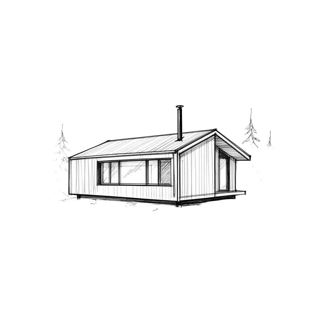 DEMO House — 64 m² Allergen-Free Cabin, Nysted